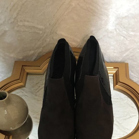 Cato Shoes Cato Brown And Black Ankle Boot With Heel Poshmark